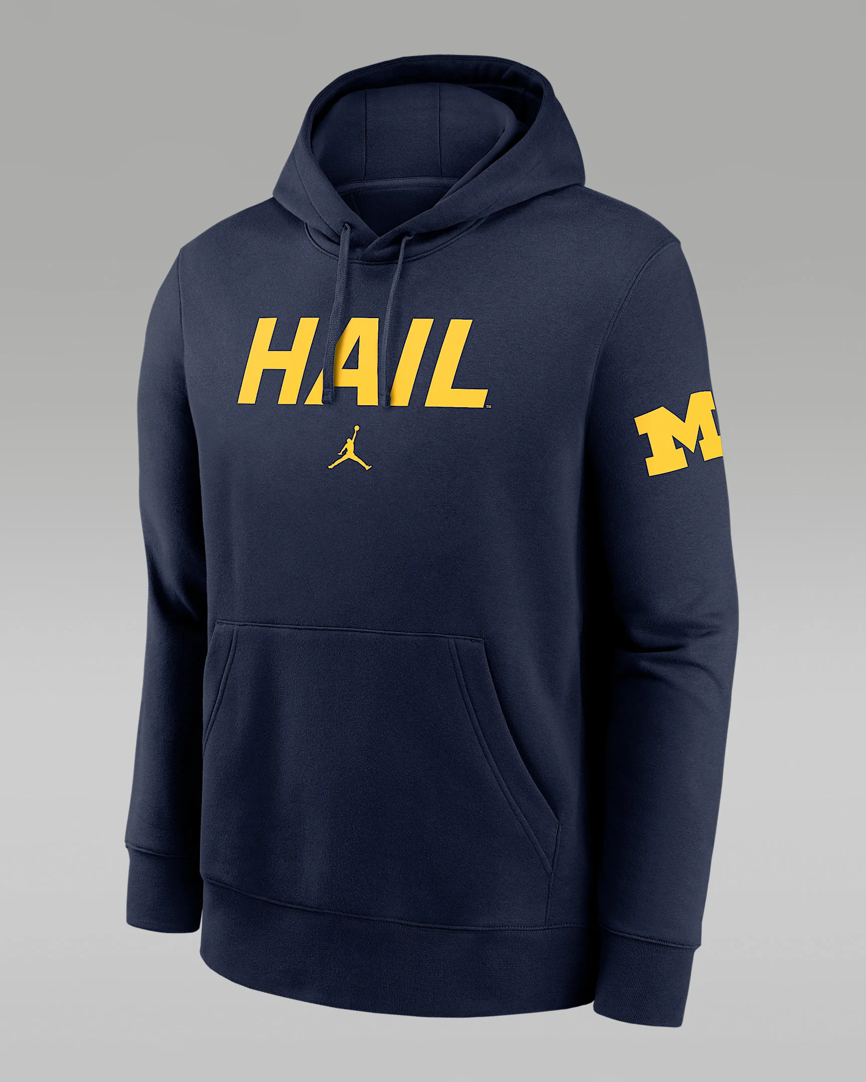 Michigan Club 2-Hit Nickname Men's Jordan Brand College Pullover Hoodie - 1