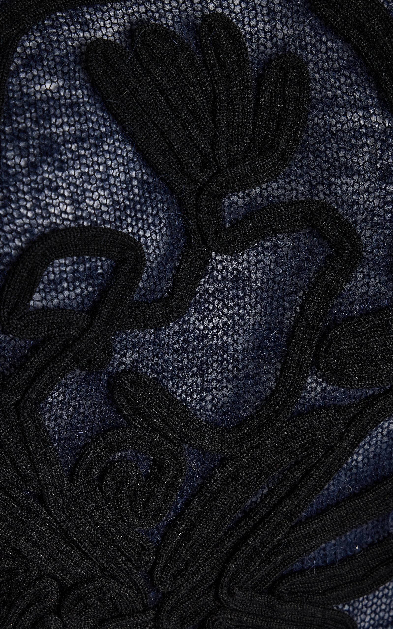 Knit Embroidered Sweater navy - 7