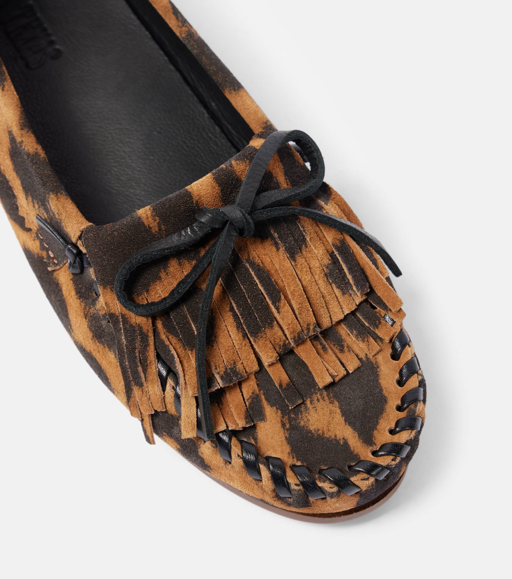 Indie leopard-print suede loafers - 5