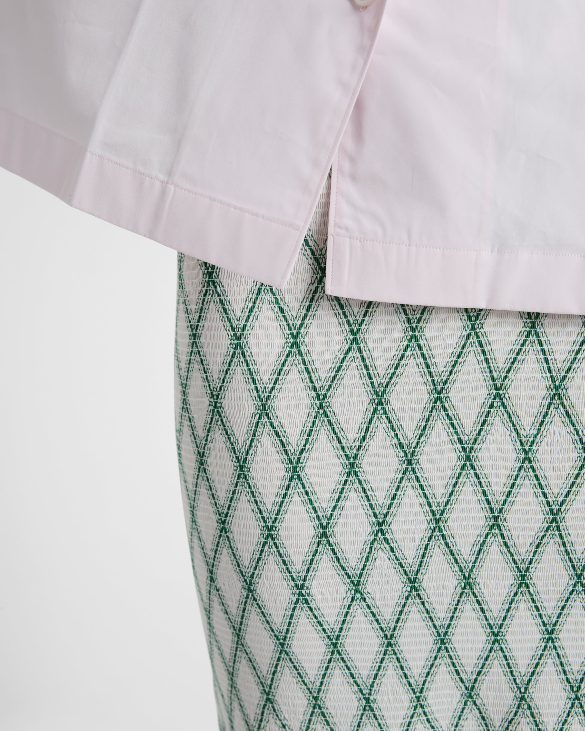 Cotton skirt with geometric pattern - 3