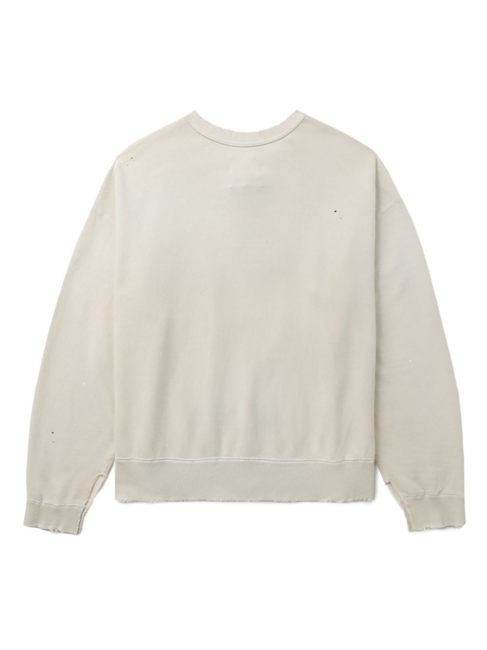 logo-print distressed sweatshirt - 6