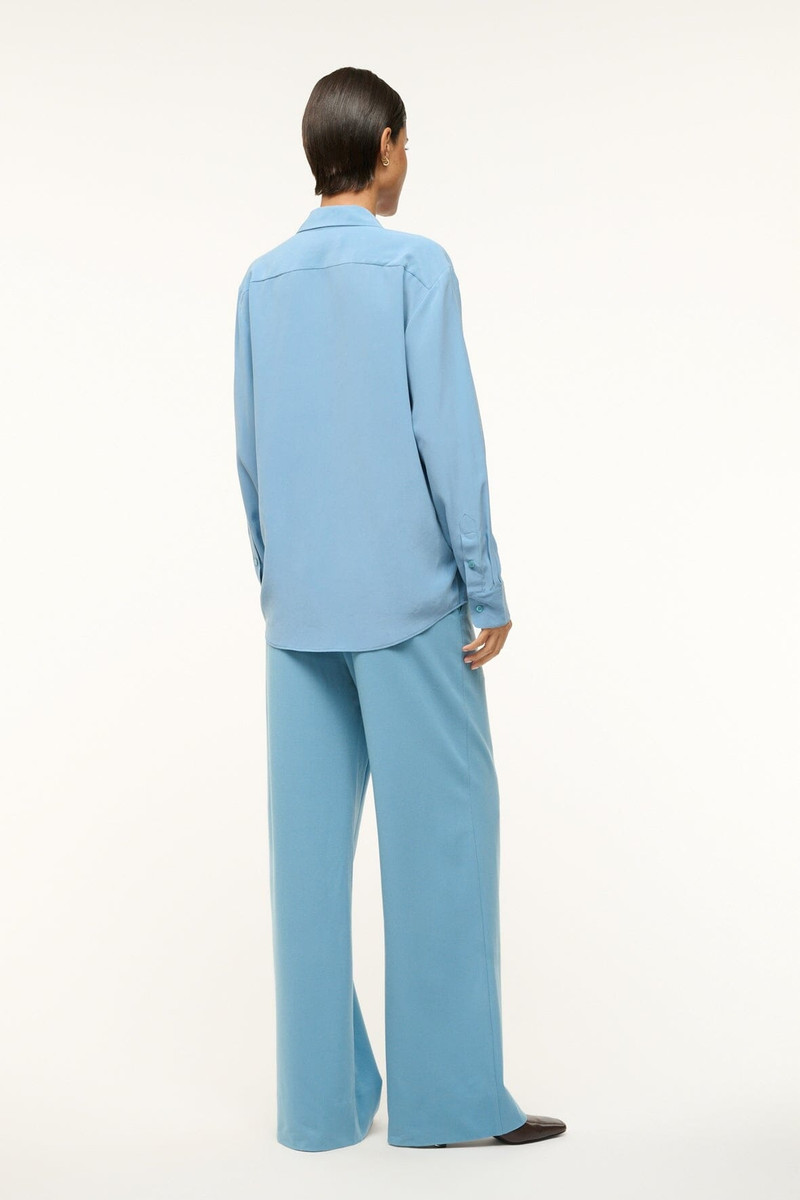 STAUD ROXBURY SILK SHIRT BLACK 4