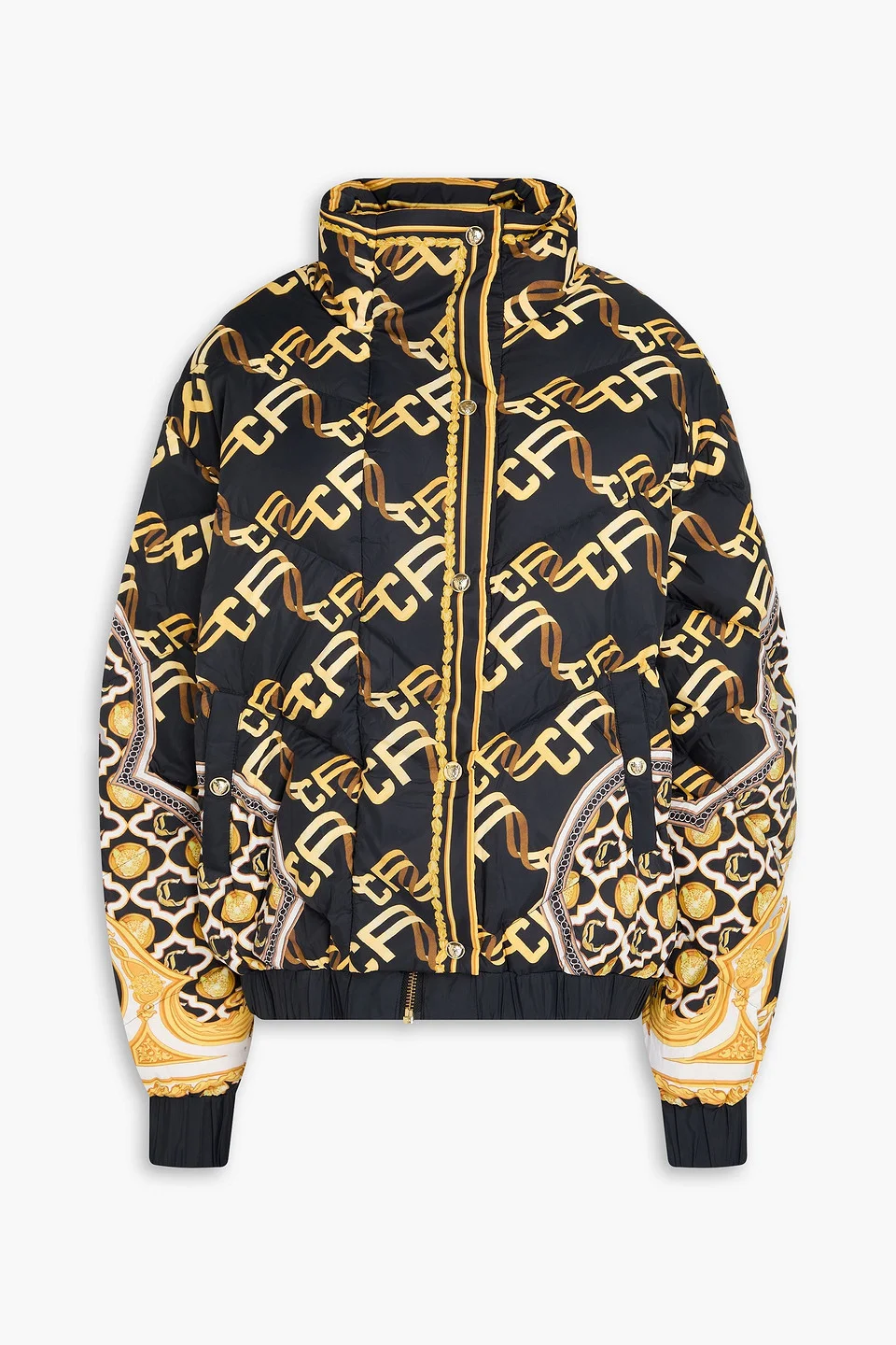 Printed quilted shell down jacket - 1