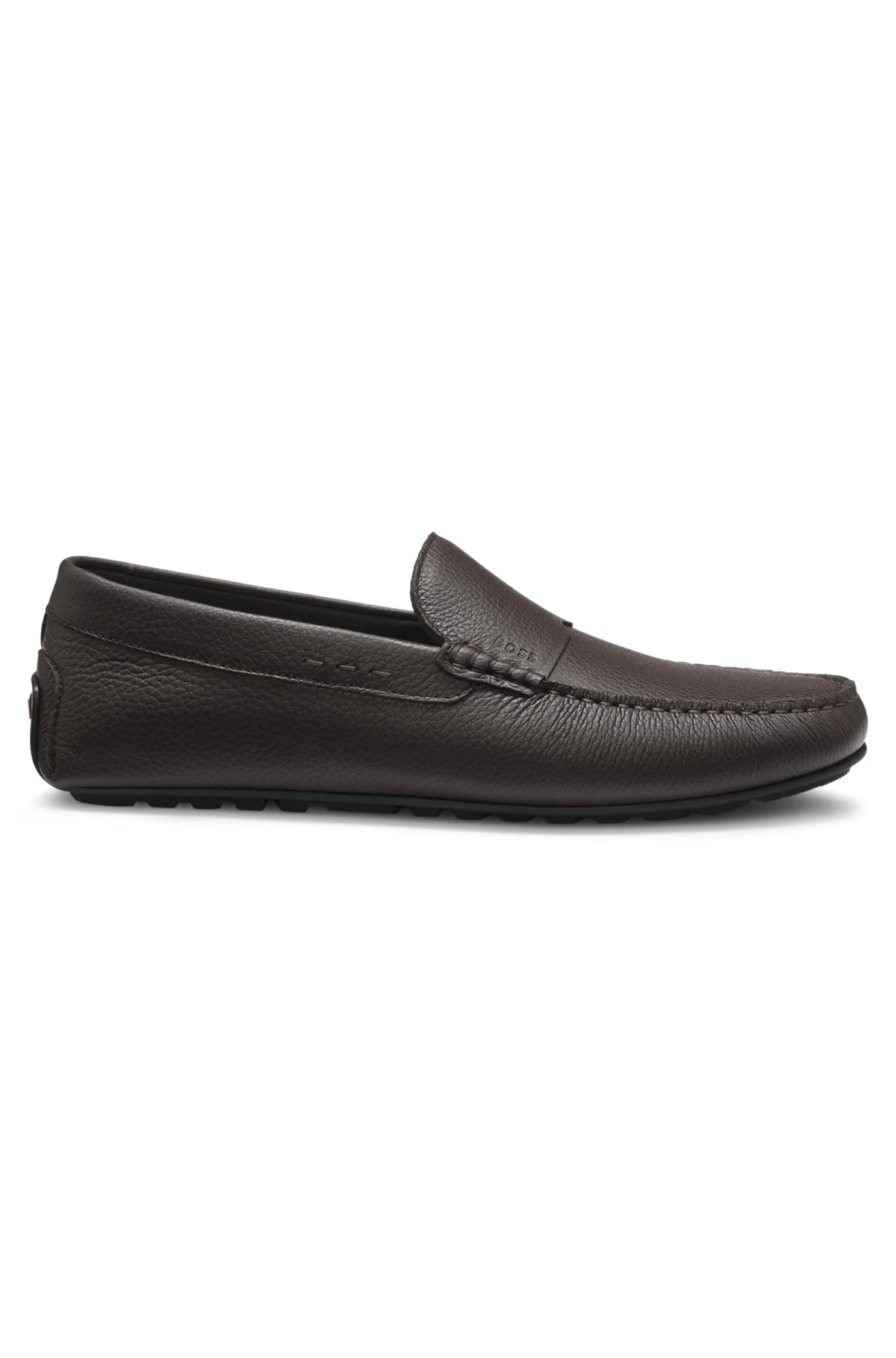 TUMBLED-LEATHER LOAFERS WITH DRIVER SOLE - 1