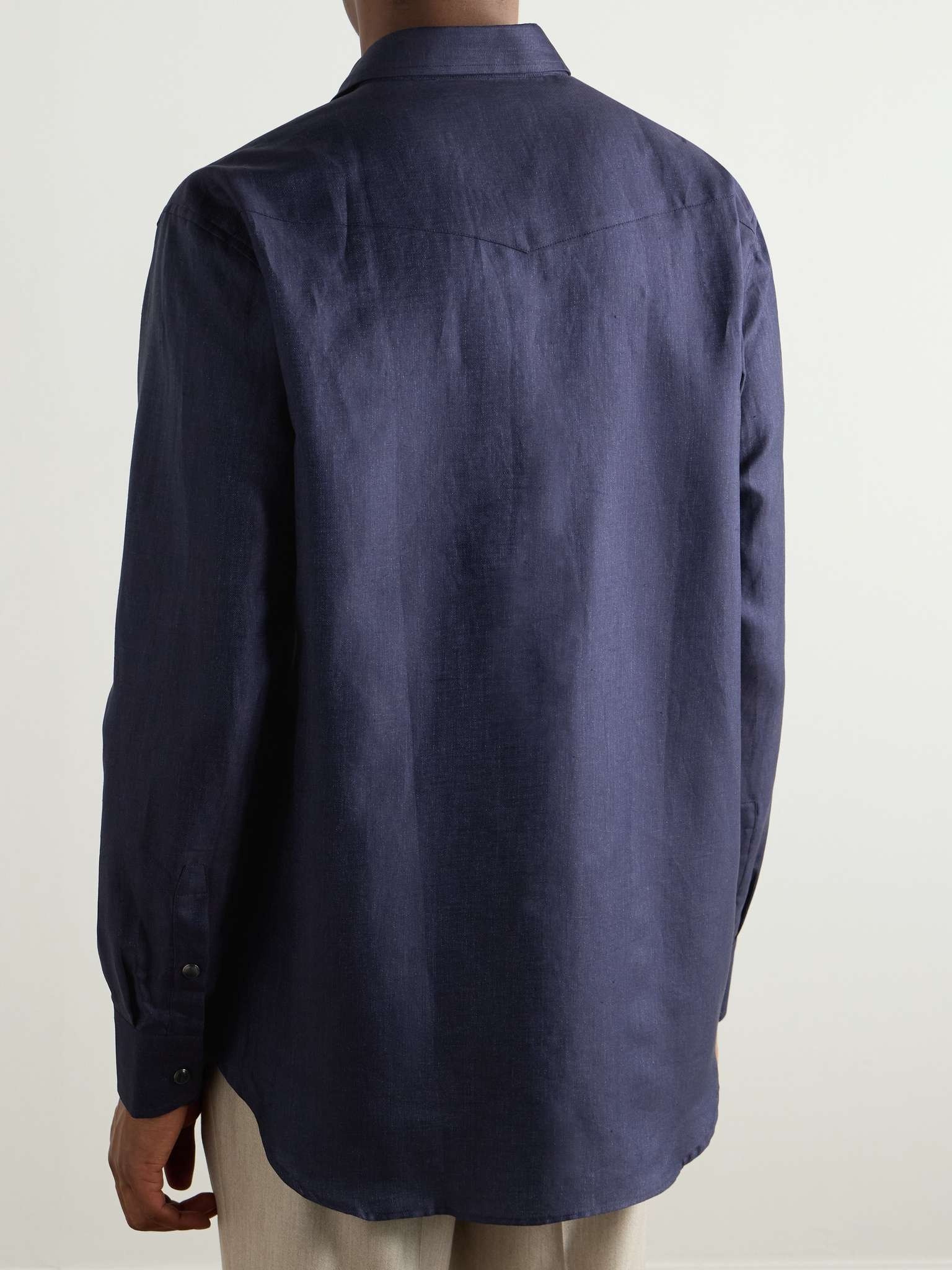Cotton and Linen-Blend Twill Shirt - 4