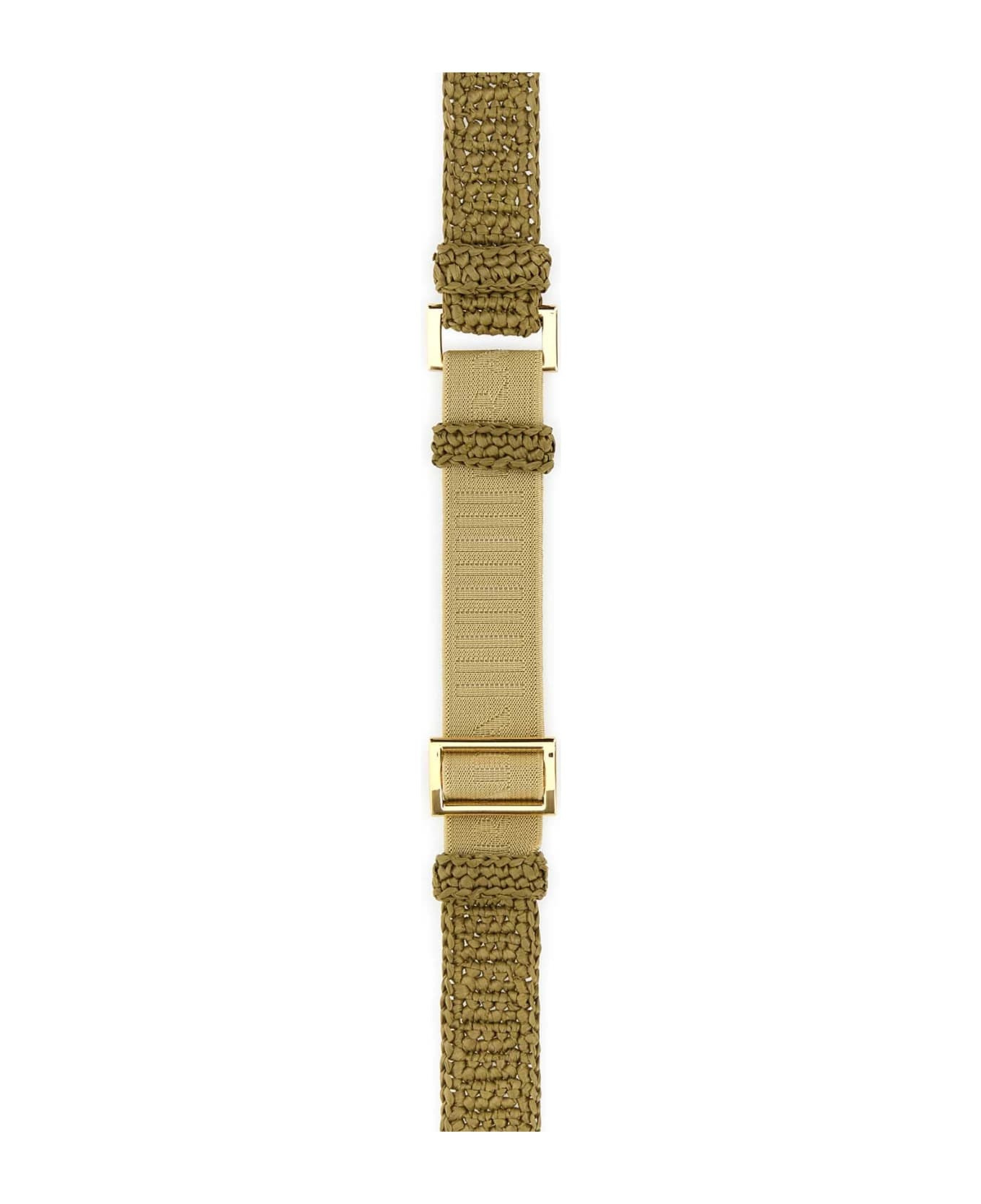 Khaki Raffia Belt - 2