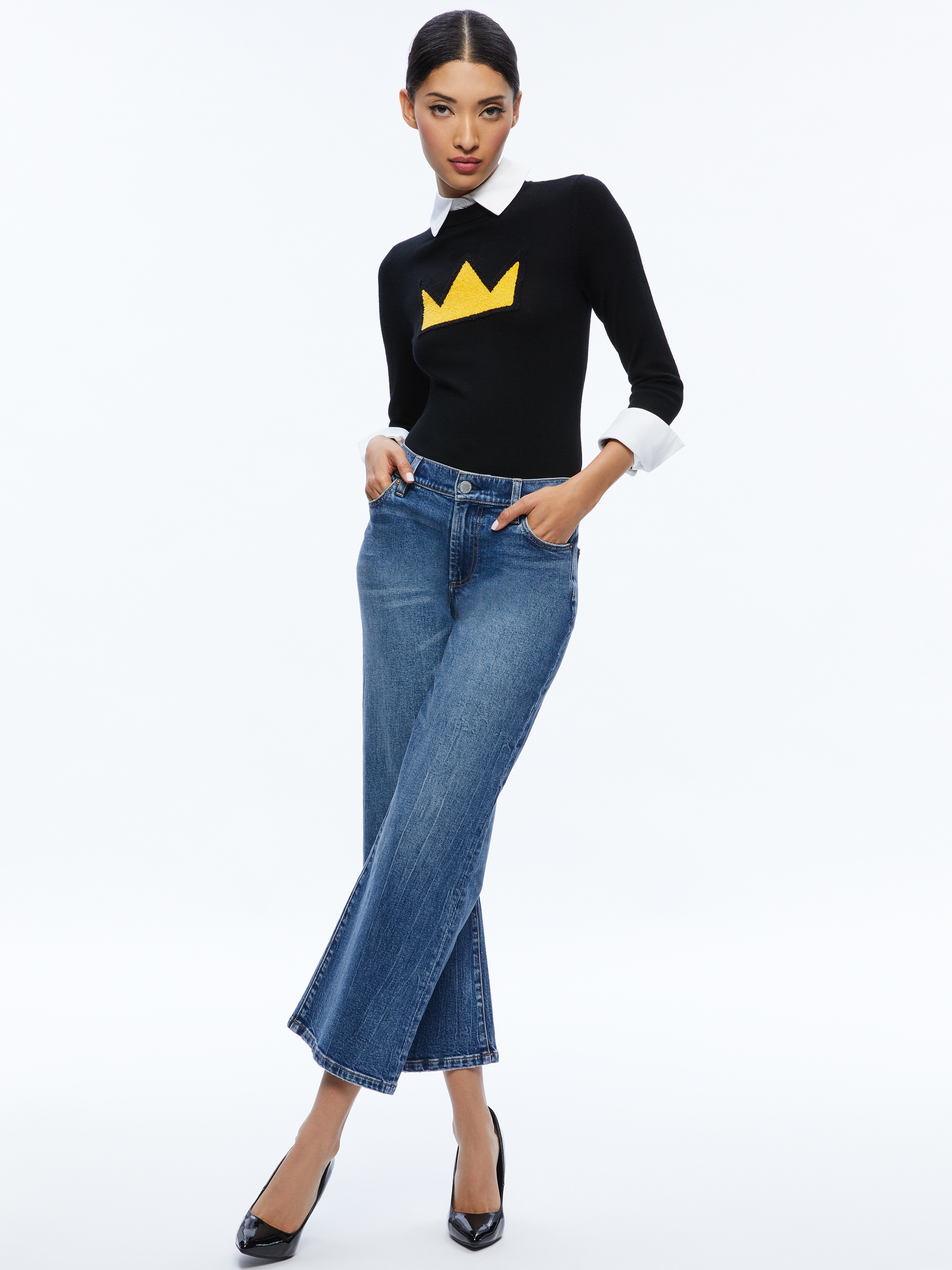 A+O X BASQUIAT PORLA COLLARED SWEATER - 6