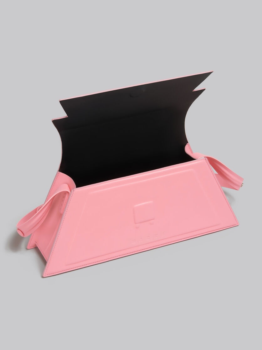 MEDIUM TRUNKOISE BAG IN SMOOTH LIGHT PINK LEATHER - 4