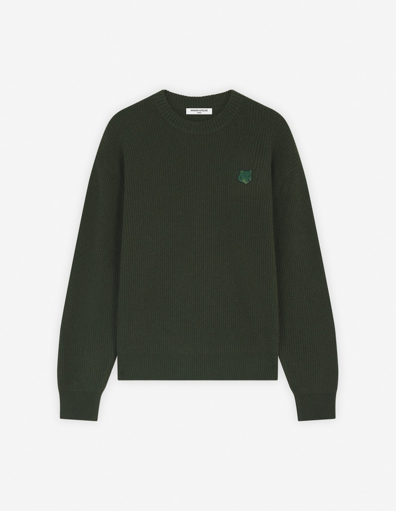 BOLD FOX HEAD PATCH COMFORT RIBBED JUMPER - 1