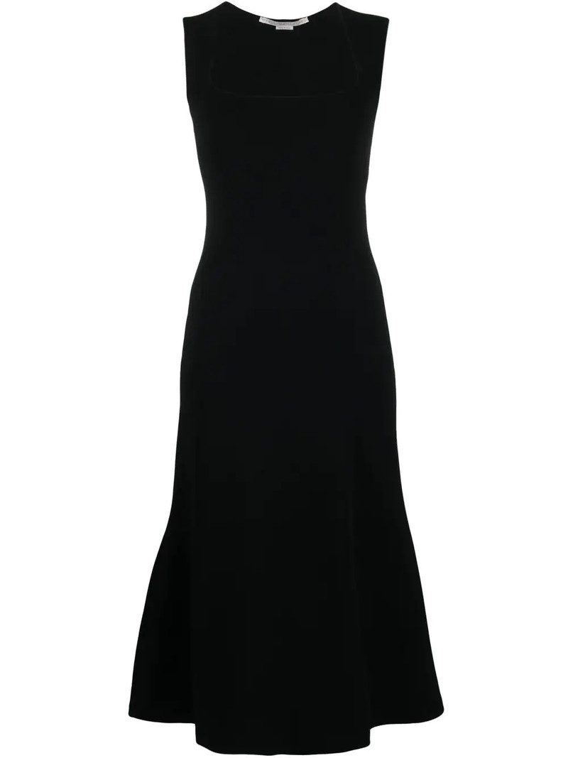 사각 목 sleeveless flared 드레스 1