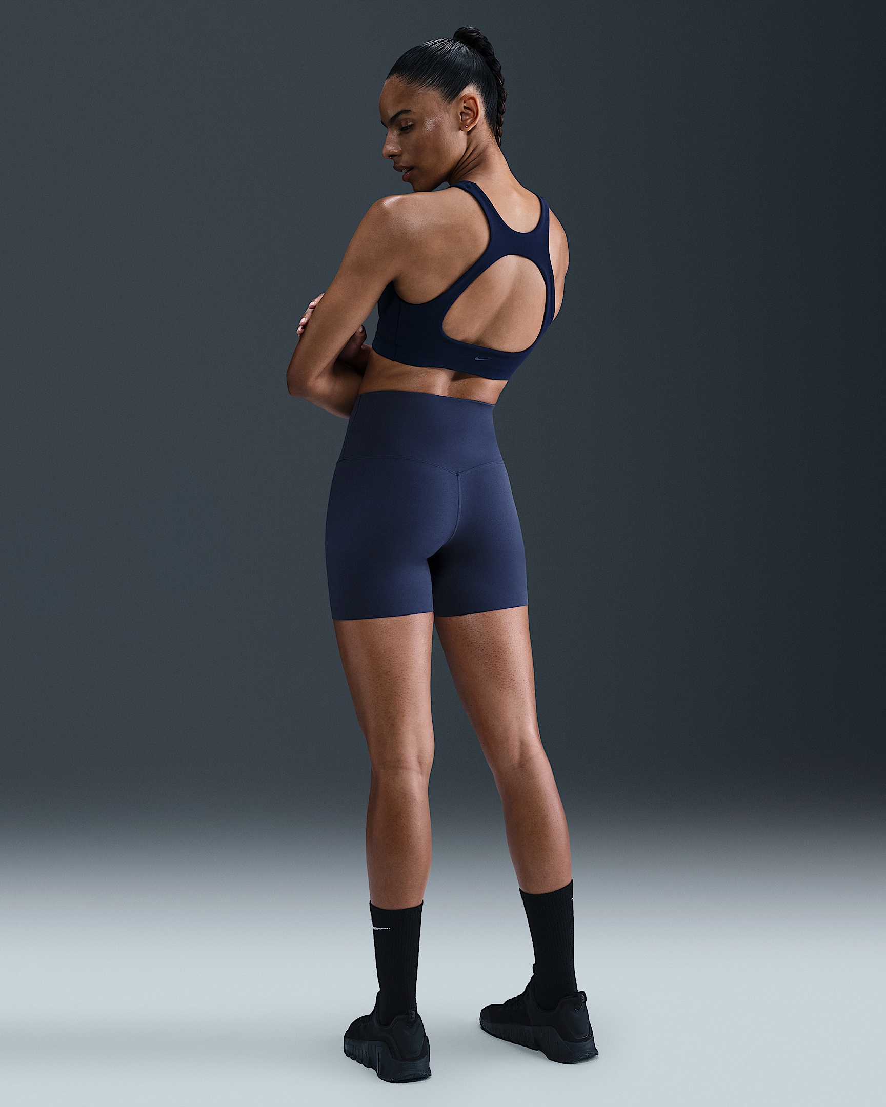 Nike Zenvy Women's Gentle-Support High-Waisted 5" Biker Shorts - 4