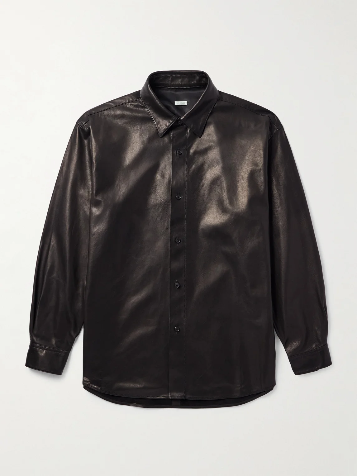 Leather Shirt Jacket - 1