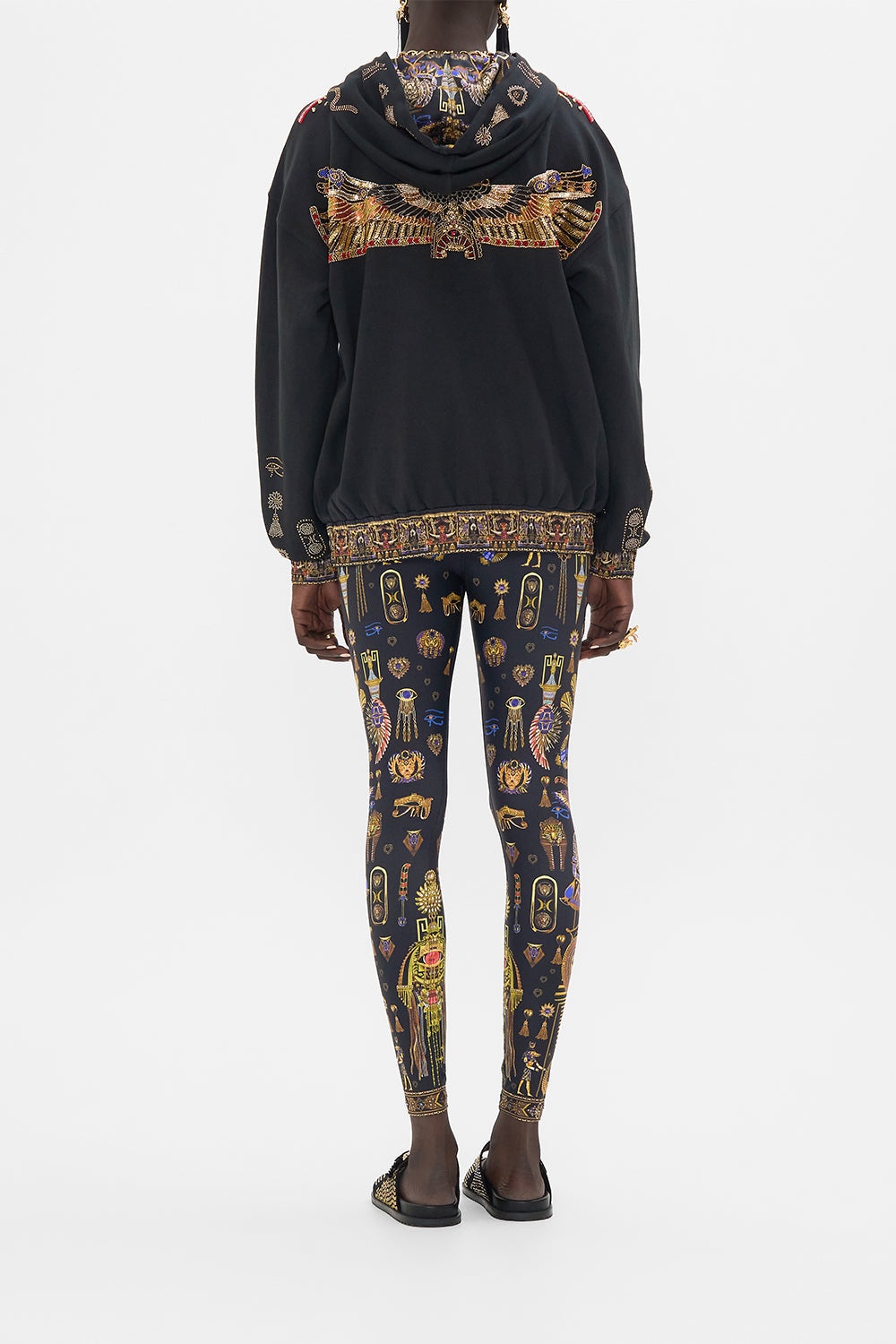 EMBROIDERED HOODIE WITH SIDE POCKETS - 3