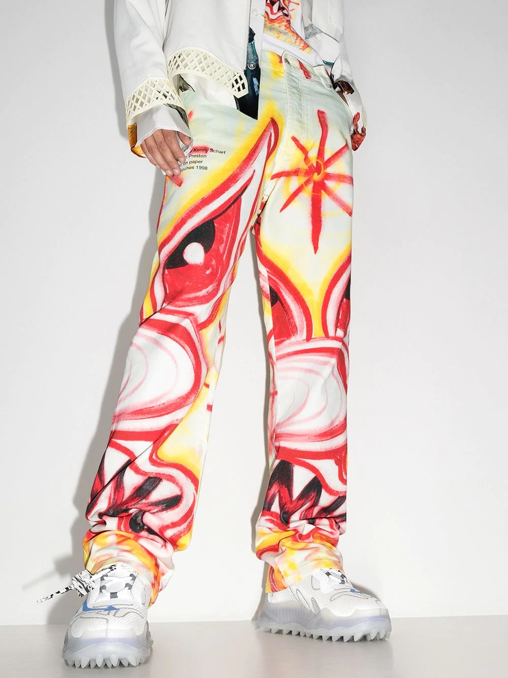 X Kenny Scharf printed jeans - 2