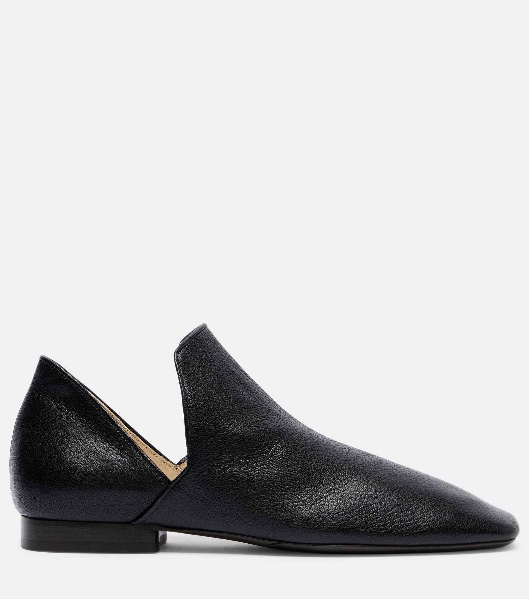 D'Orsay leather ankle boots - 4