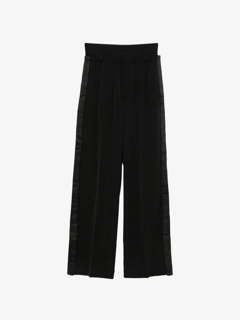 satin-stripe wide-leg trousers - 1
