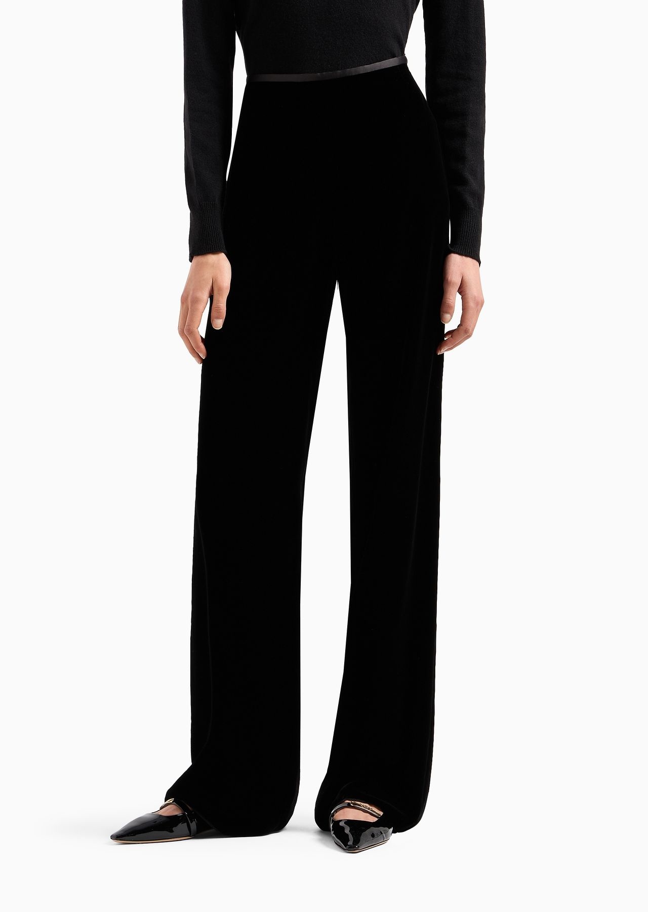 Velvet palazzo trousers - 2