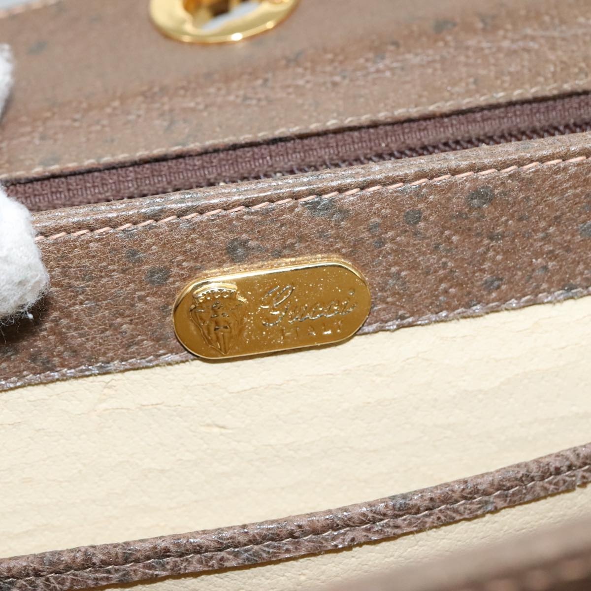 GUCCI Hand Bag Leather Brown 001 085 001 085 - 15