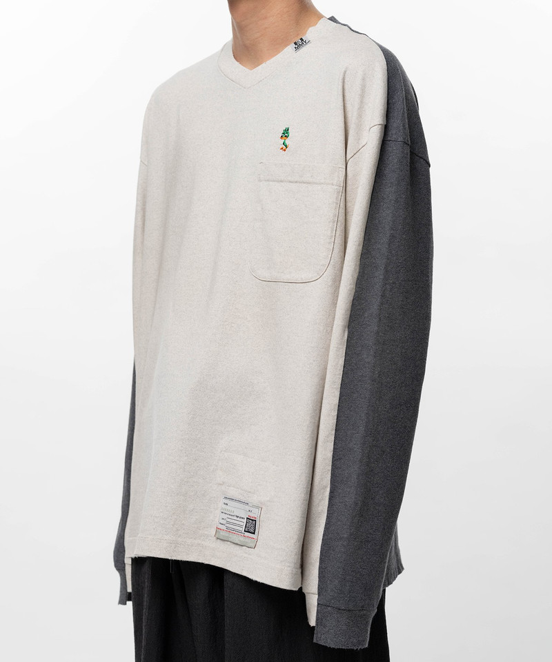 Front Back Combined Long Sleeve T-shirt 6