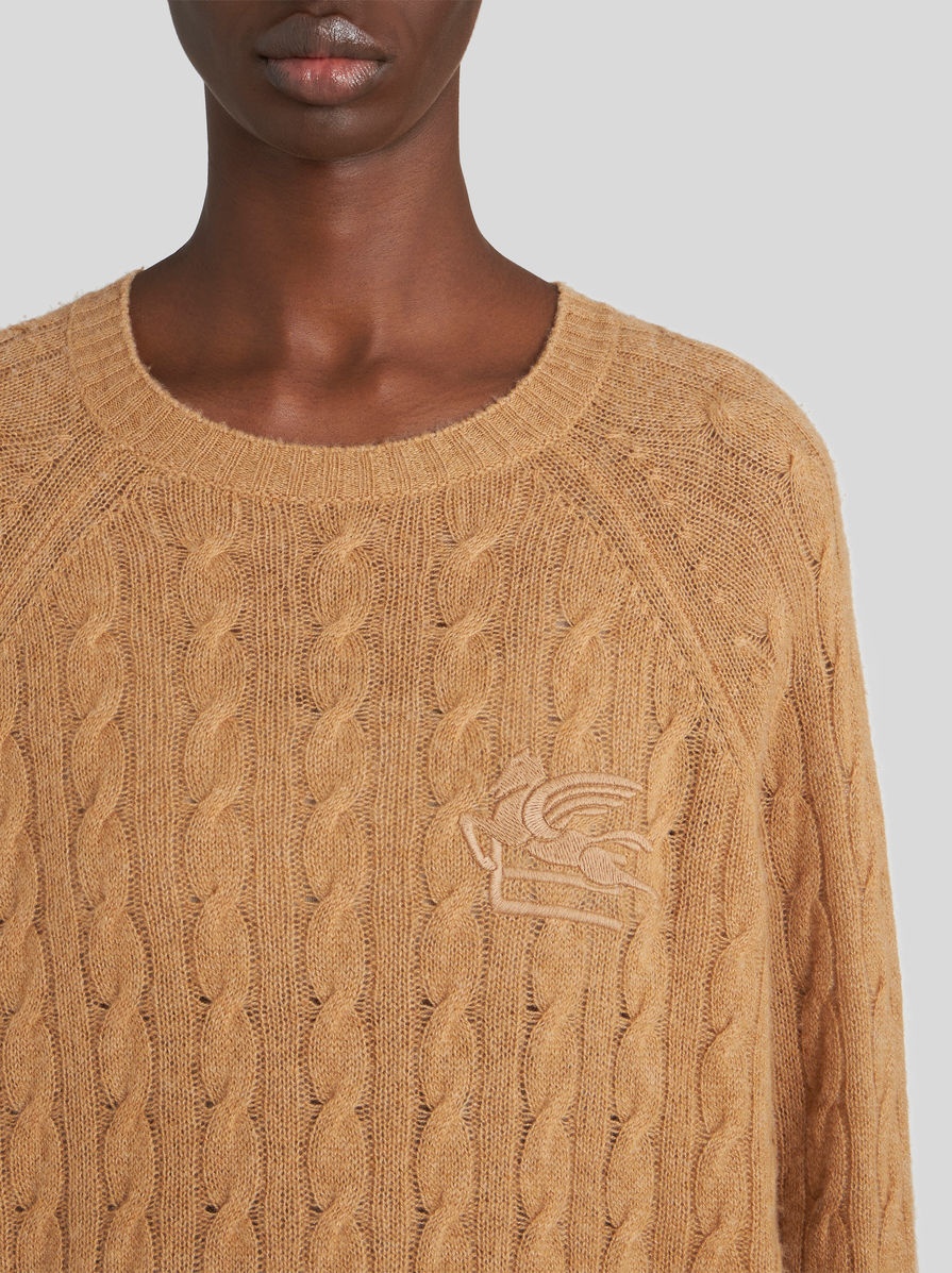 CASHMERE JUMPER WITH LOGO - 3