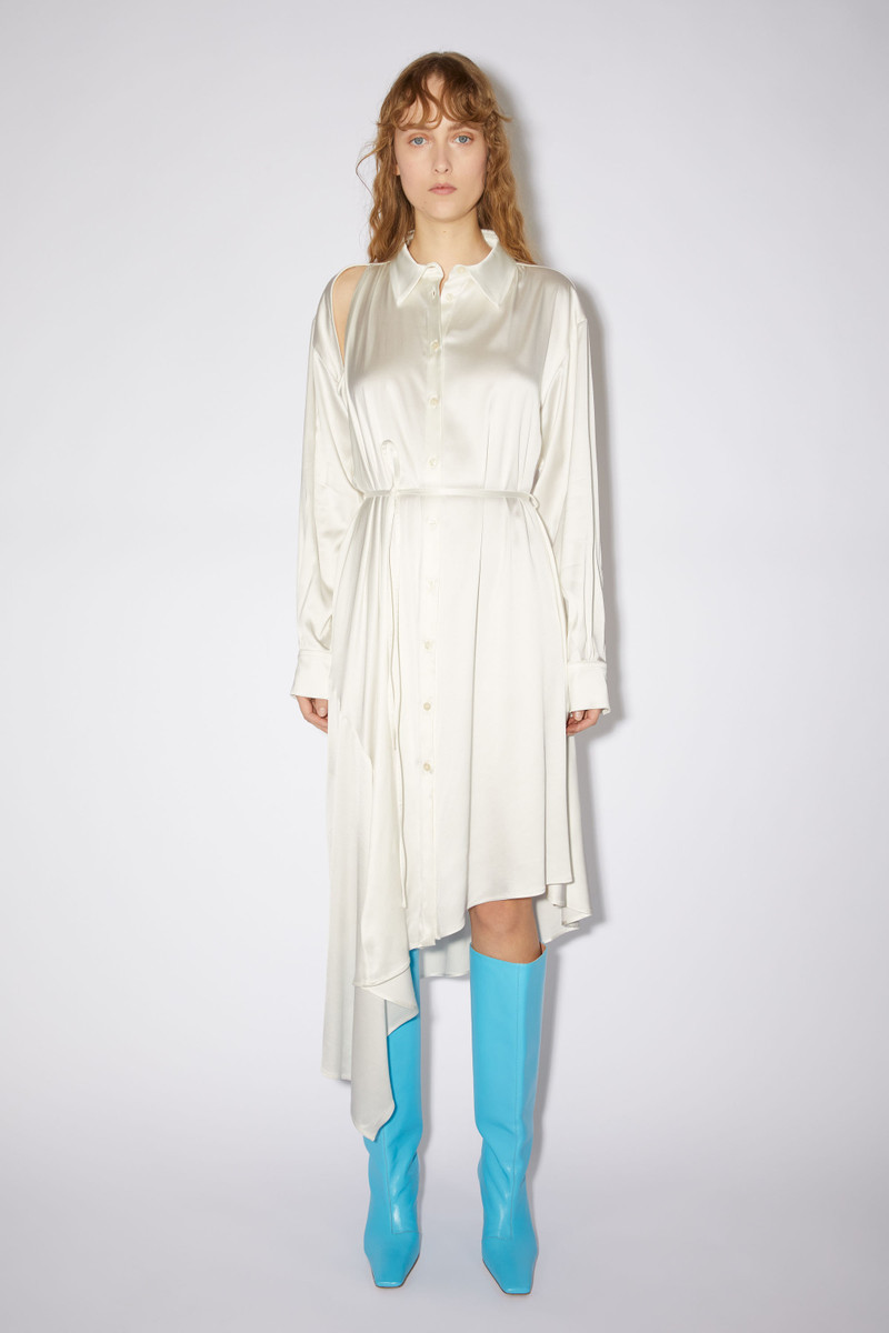 Acne Studios Satin shirt dress - White outlook