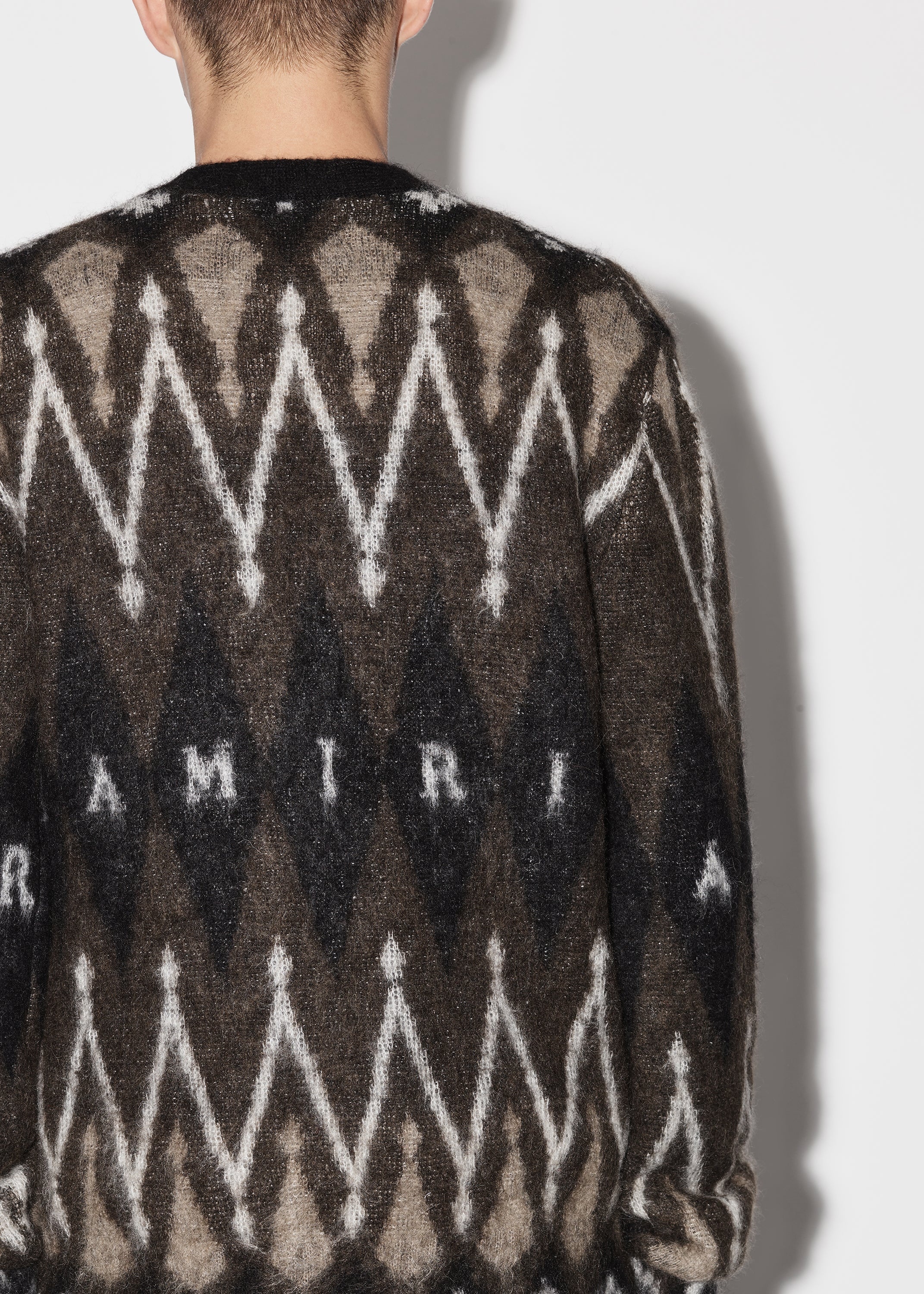 ARGYLE MOHAIR CARDIGAN - 6
