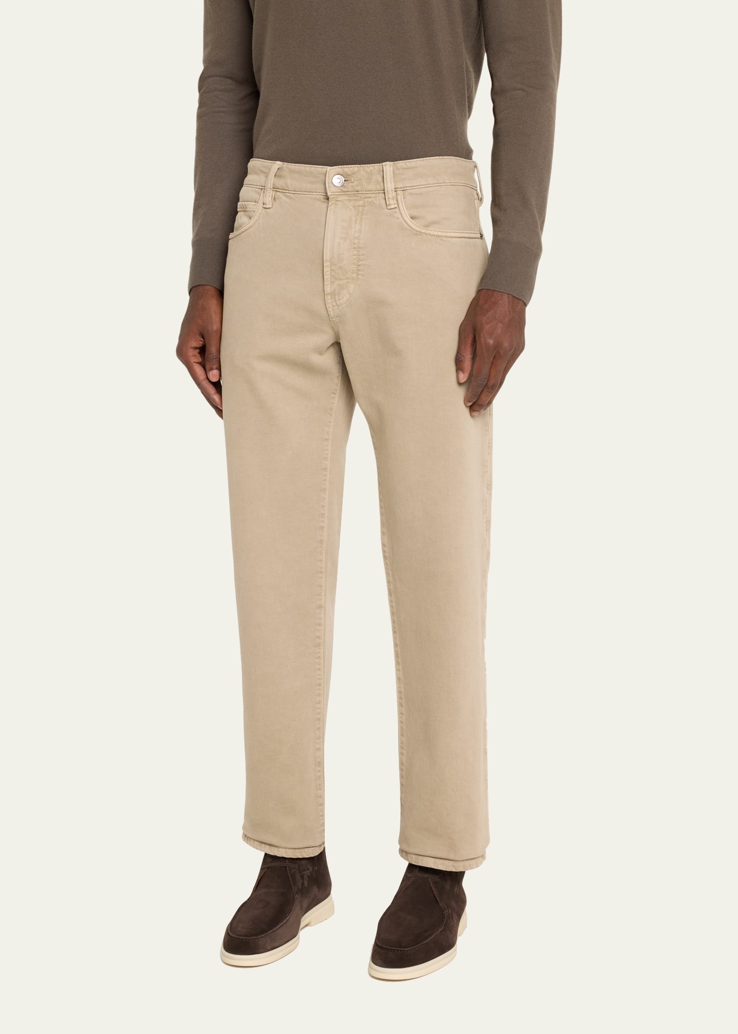 Men's Carlo Hyannis Straight Cotton Trousers - 4