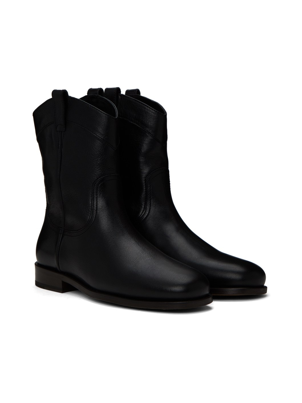 Black New Western Chelsea Boots - 4