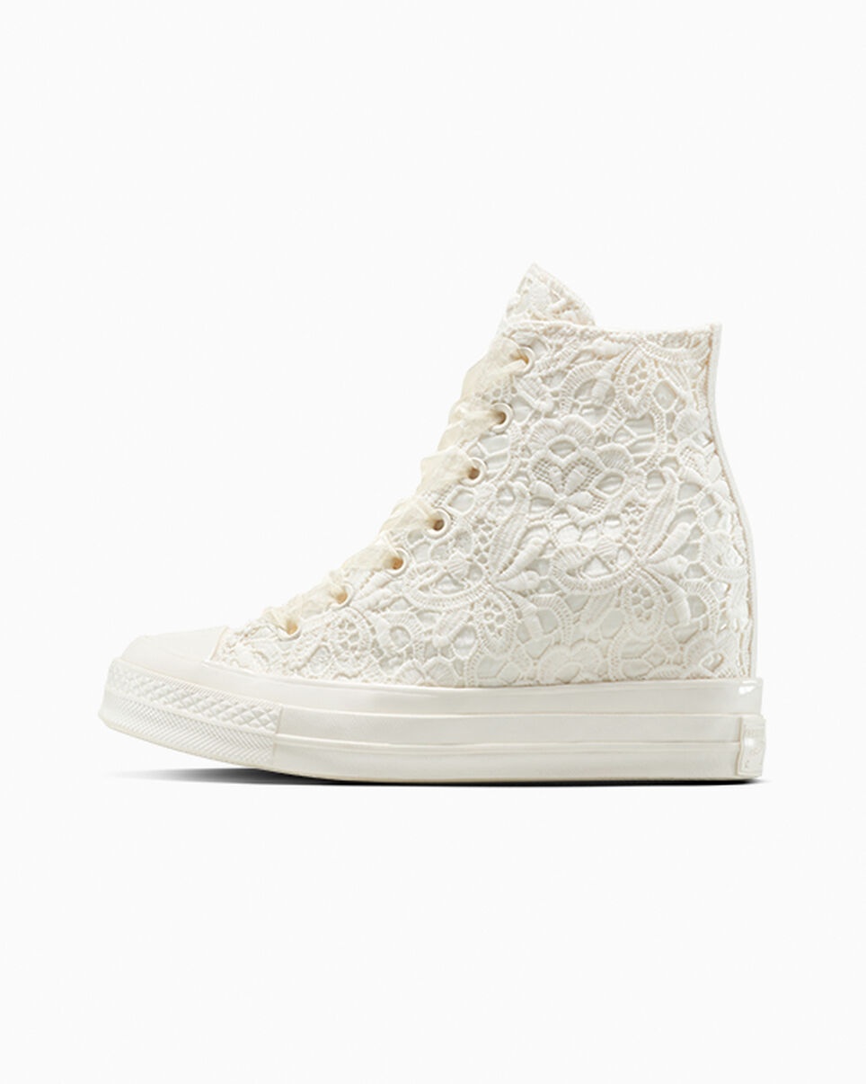 Chuck 70 Wedge Platform Crocheted Satin - 2