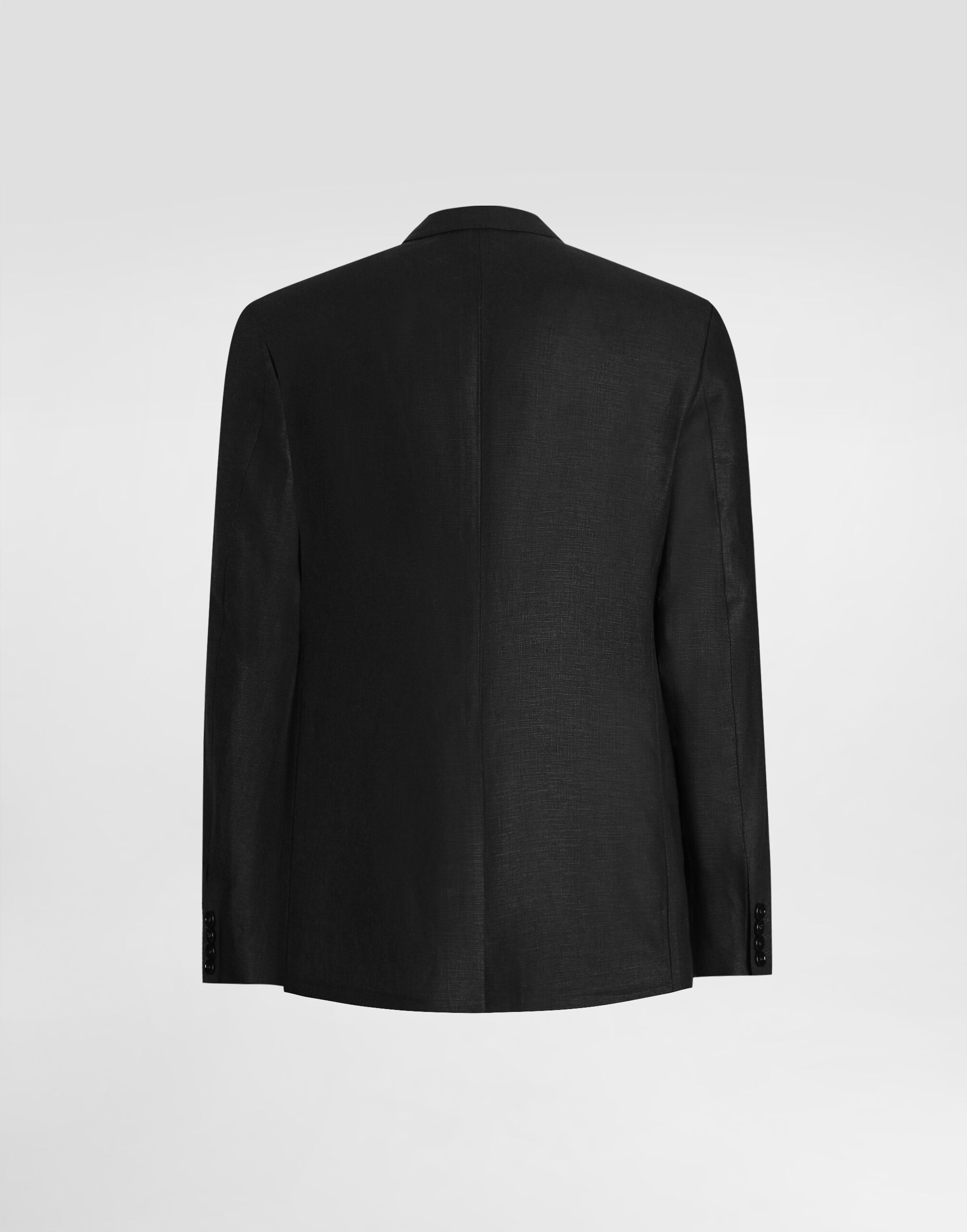 Single-breasted linen fabric jacket - 7
