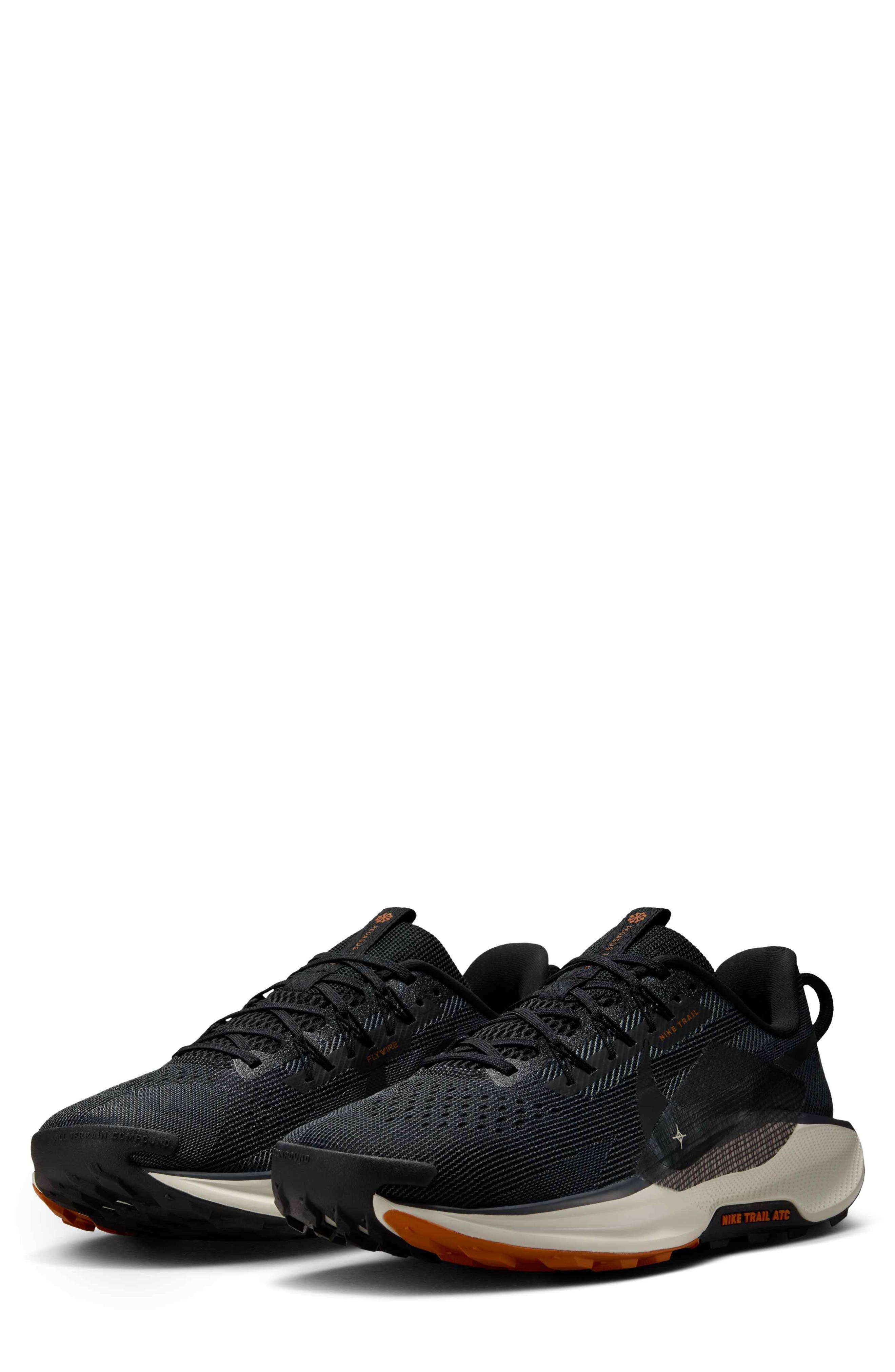 Nike ReactX Pegasus Trail 5 Running Shoe in Black/Pale Ivory at Nordstrom - 1