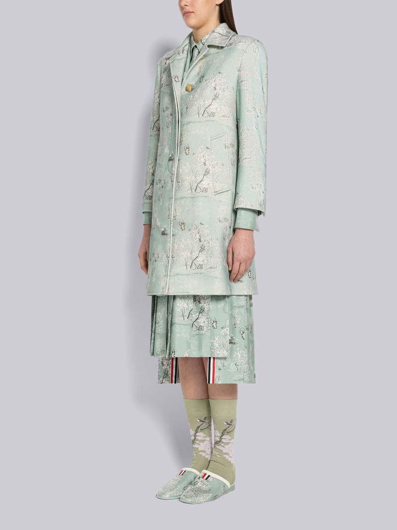 Printed Silk Toile Slipper 6