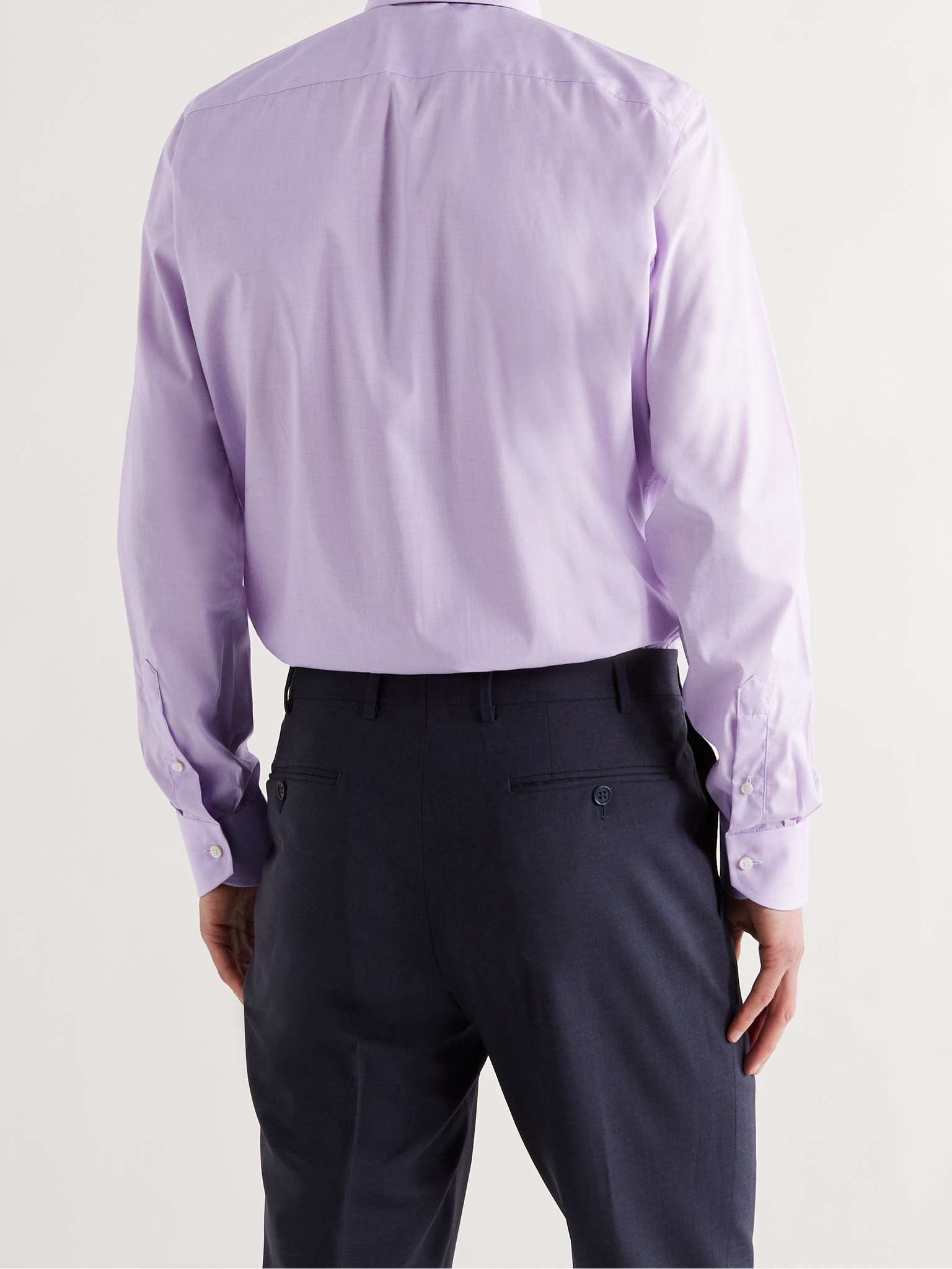 Cutaway-Collar Cotton Shirt - 3