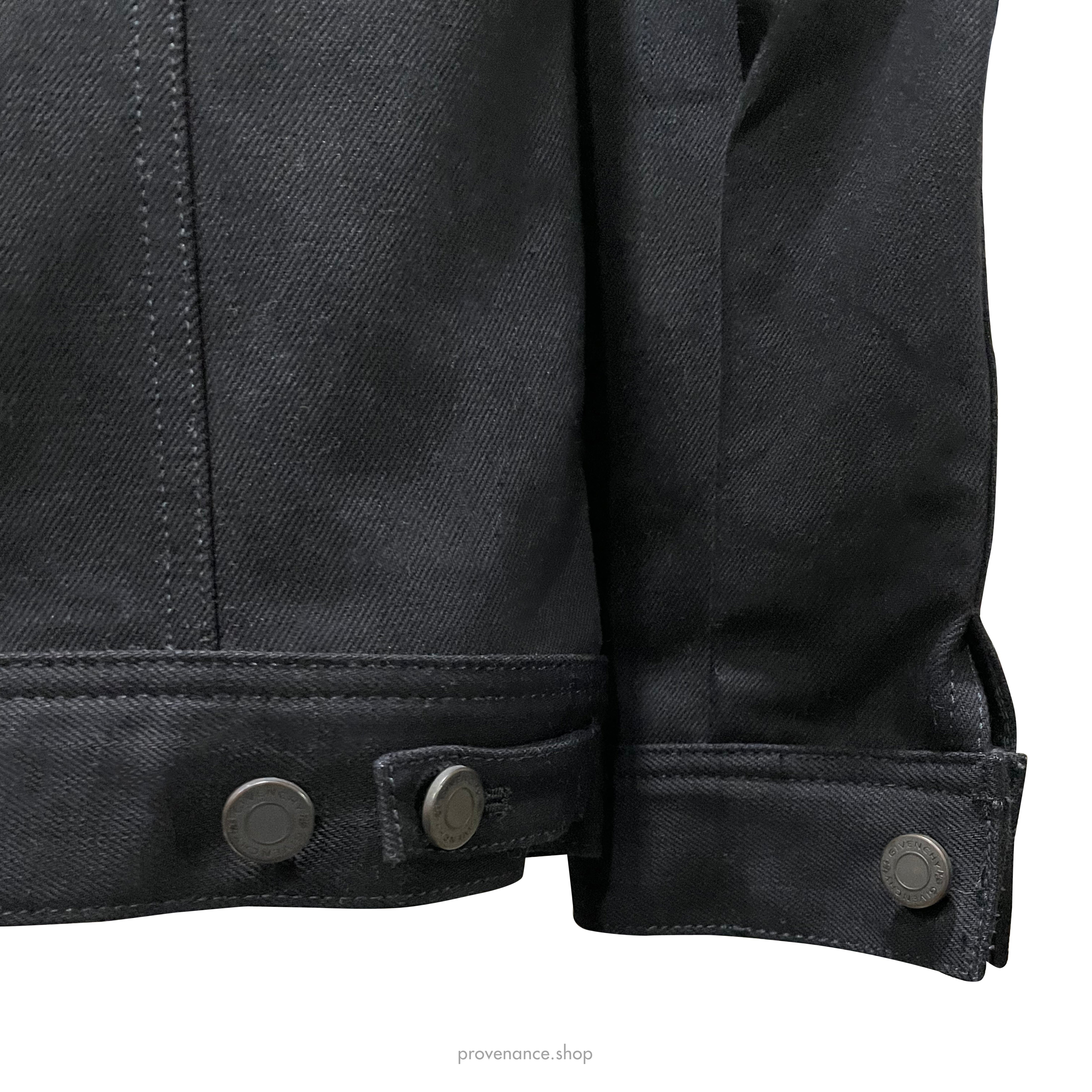 Givenchy Star-Studded Denim Jacket - Black - 7