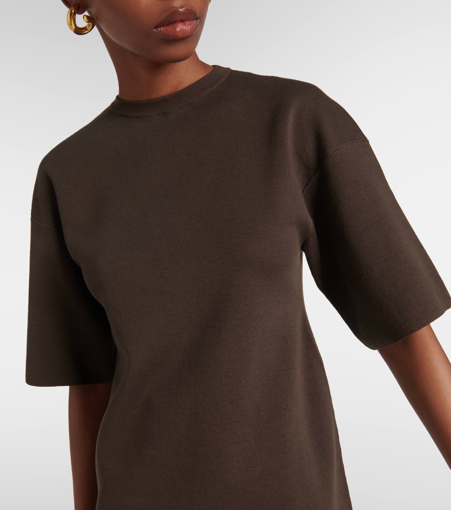Dwyn wool and cotton-blend T-shirt - 4