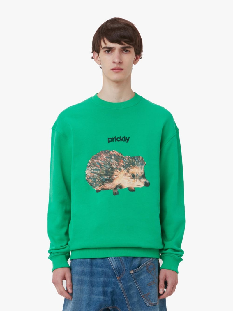 JW Anderson HEDGEHOG PRINT CREWNECK SWEATSHIRT outlook
