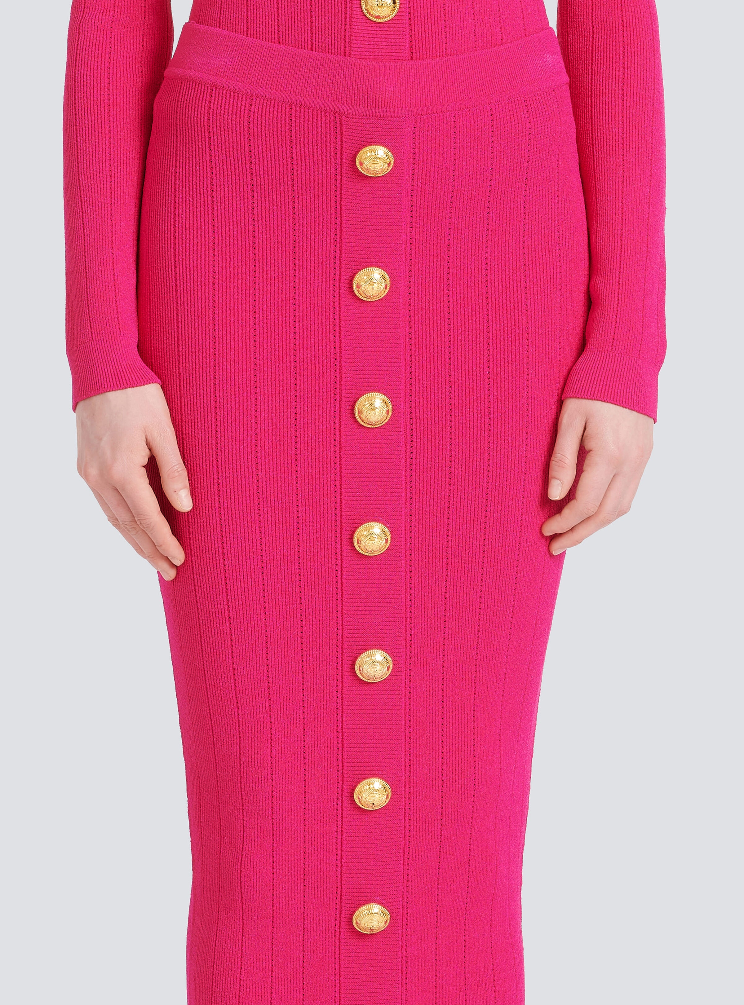 Mid-length knit skirt - 6