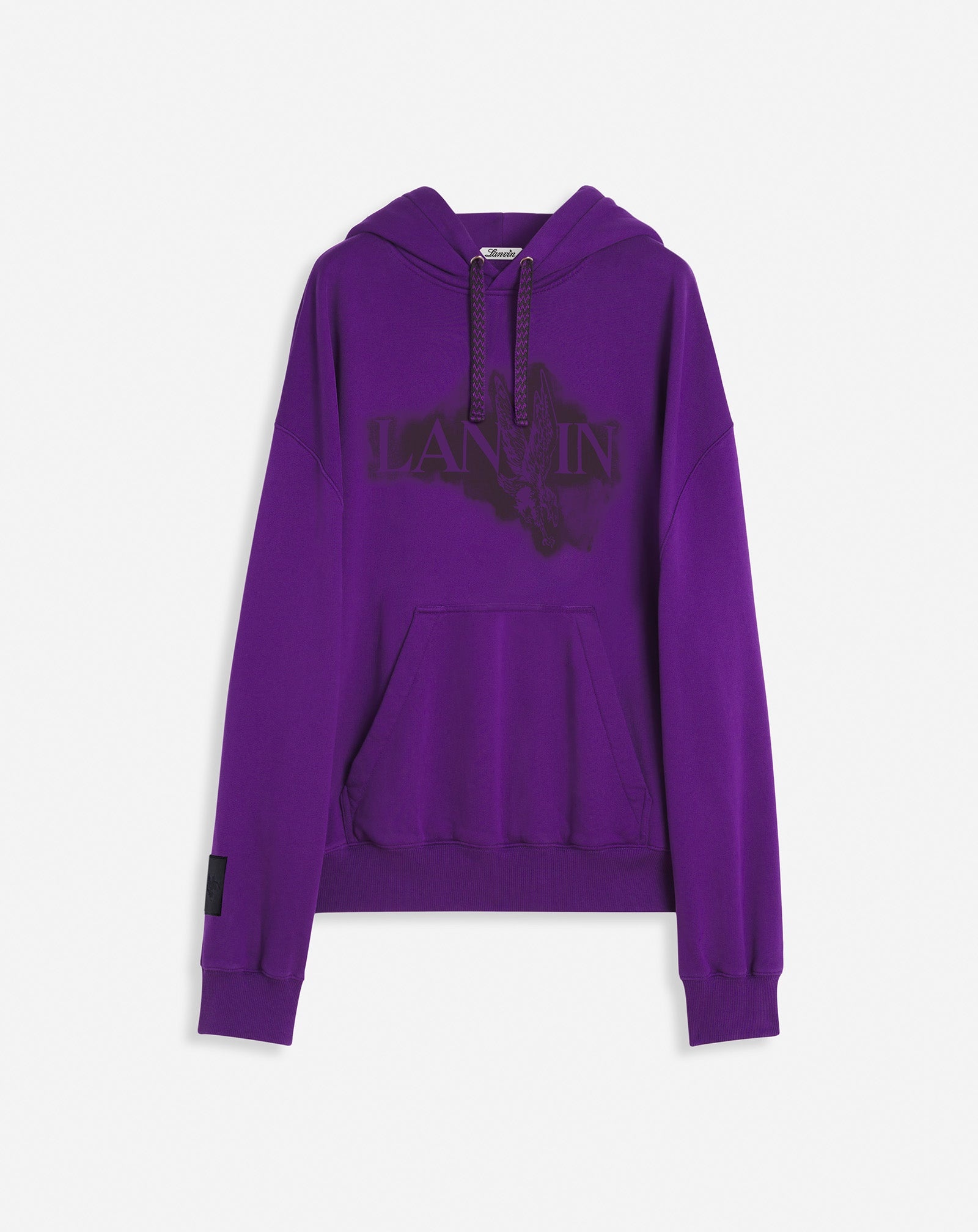 LANVIN X FUTURE UNISEX BAGGY HOODIE WITH EAGLE PRINT - 1