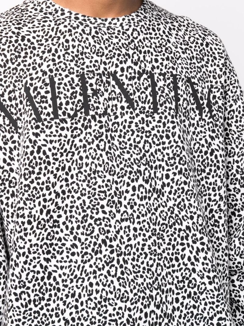 leopard print sweatshirt - 5