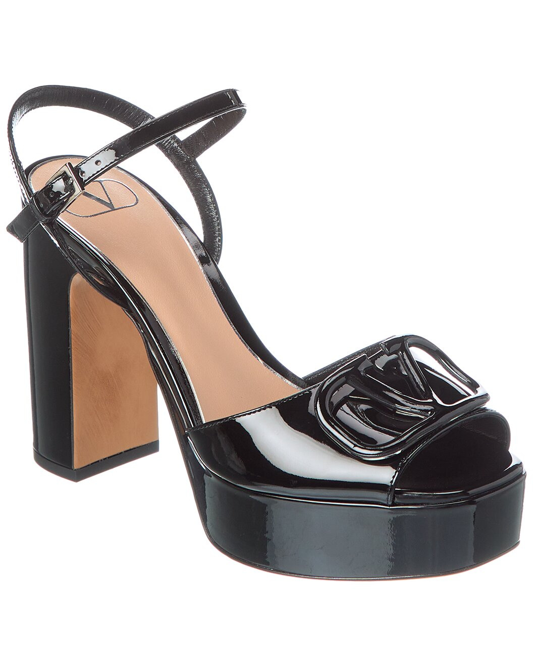 Valentino VLogo 115 Patent Platform Sandal - 1