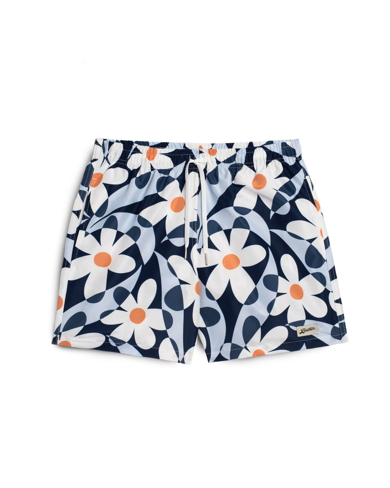 Denim Daisy Trip Swim Trunk 1