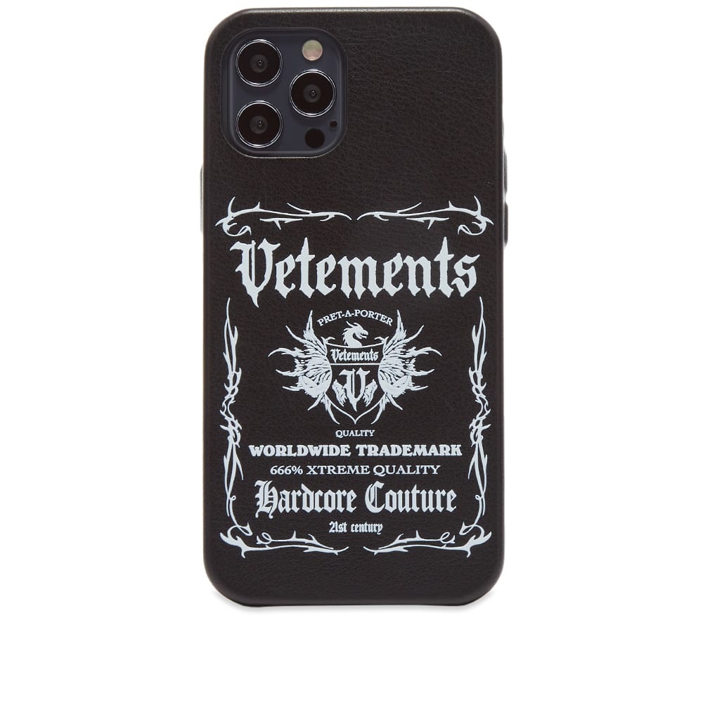 VETEMENTS Black Label iPhone 12 Pro Case - 1