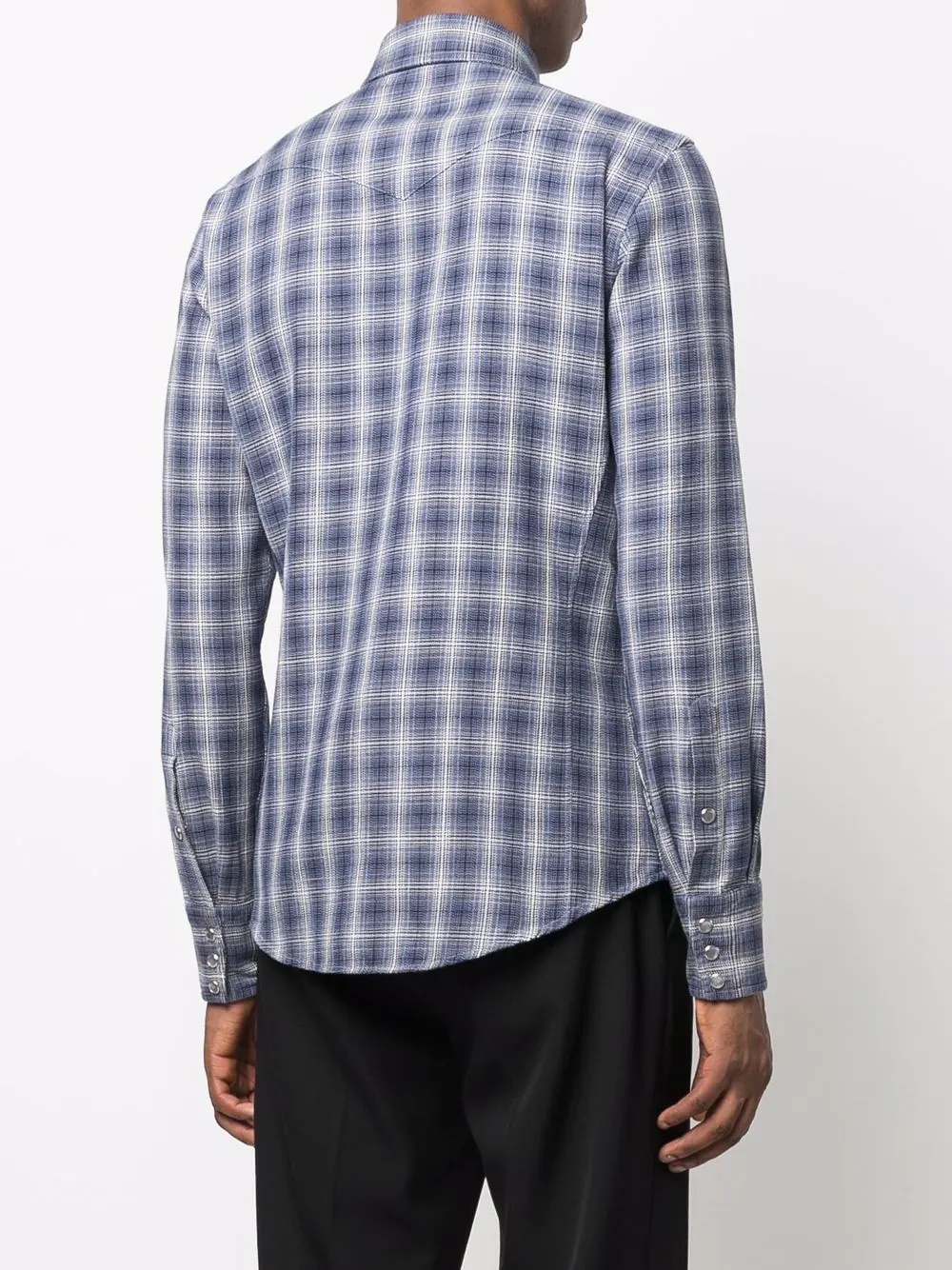 checked long-sleeve shirt - 4