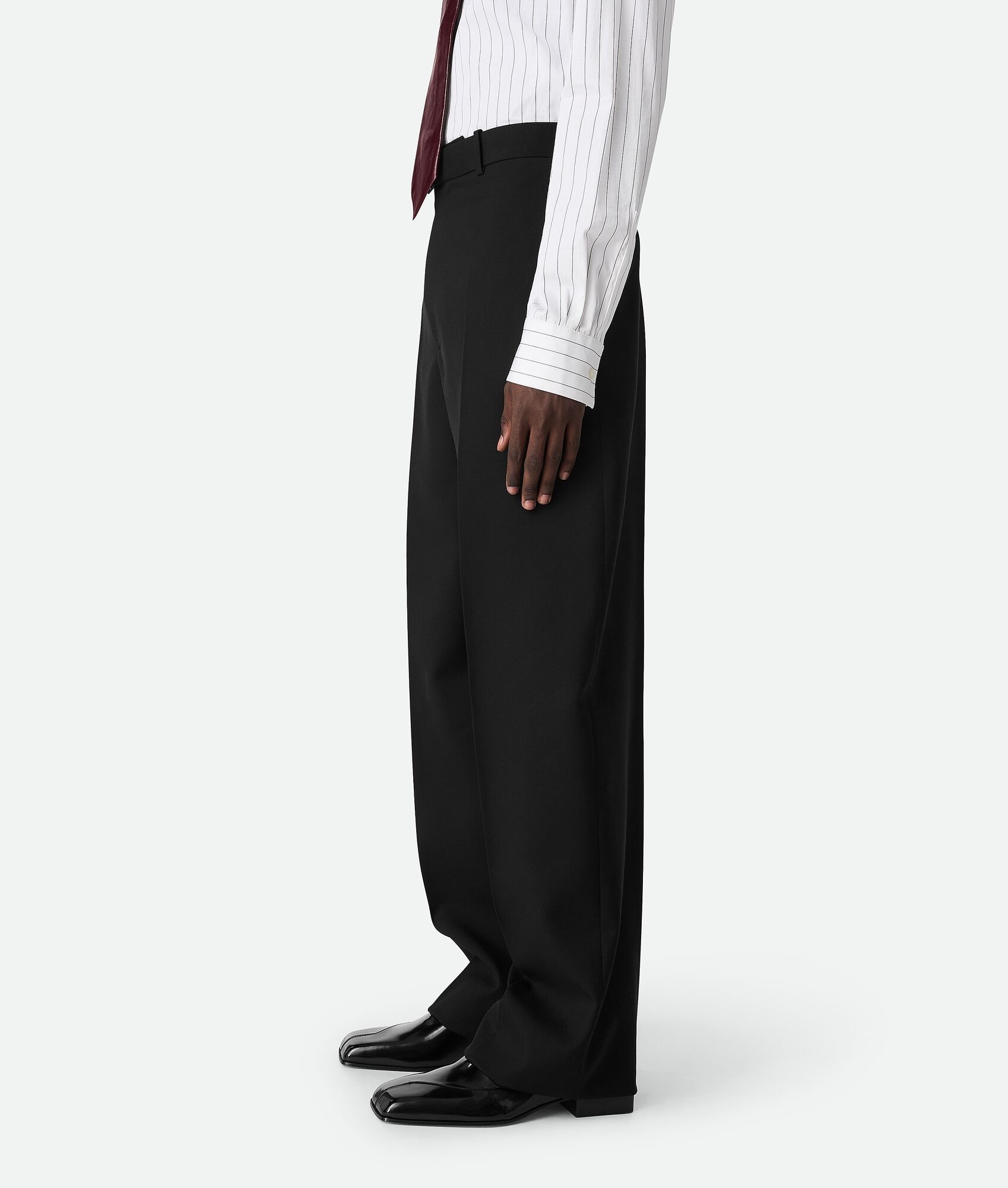 Sartorial Wool Straight Trousers - 2