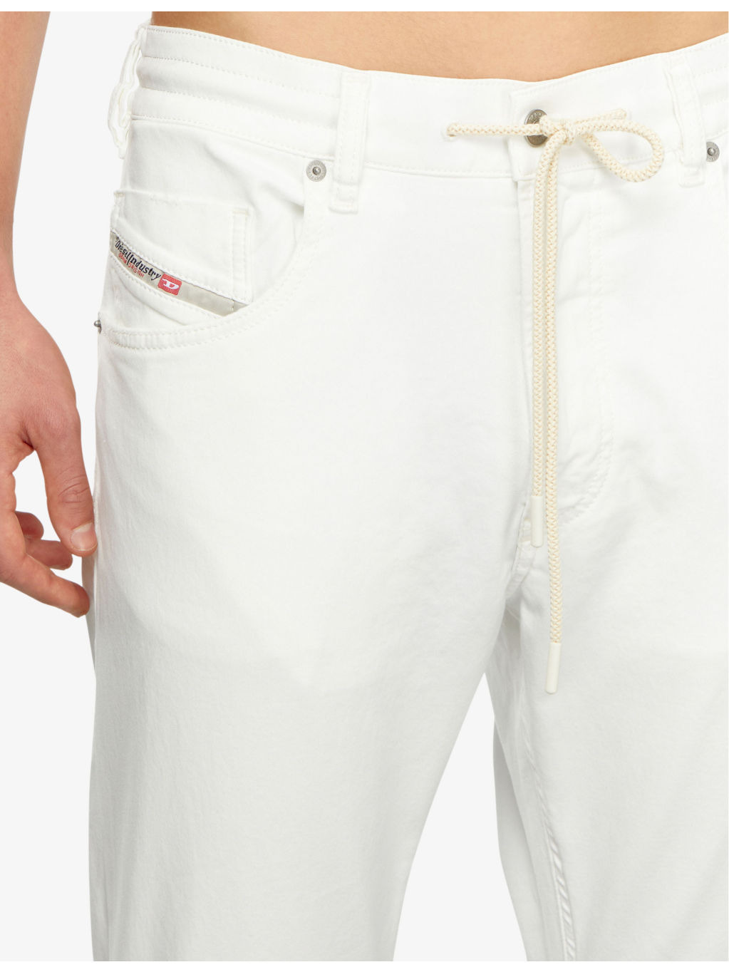 2032 D-Krooley straight-leg tie-waist stretch-denim jeans - 5