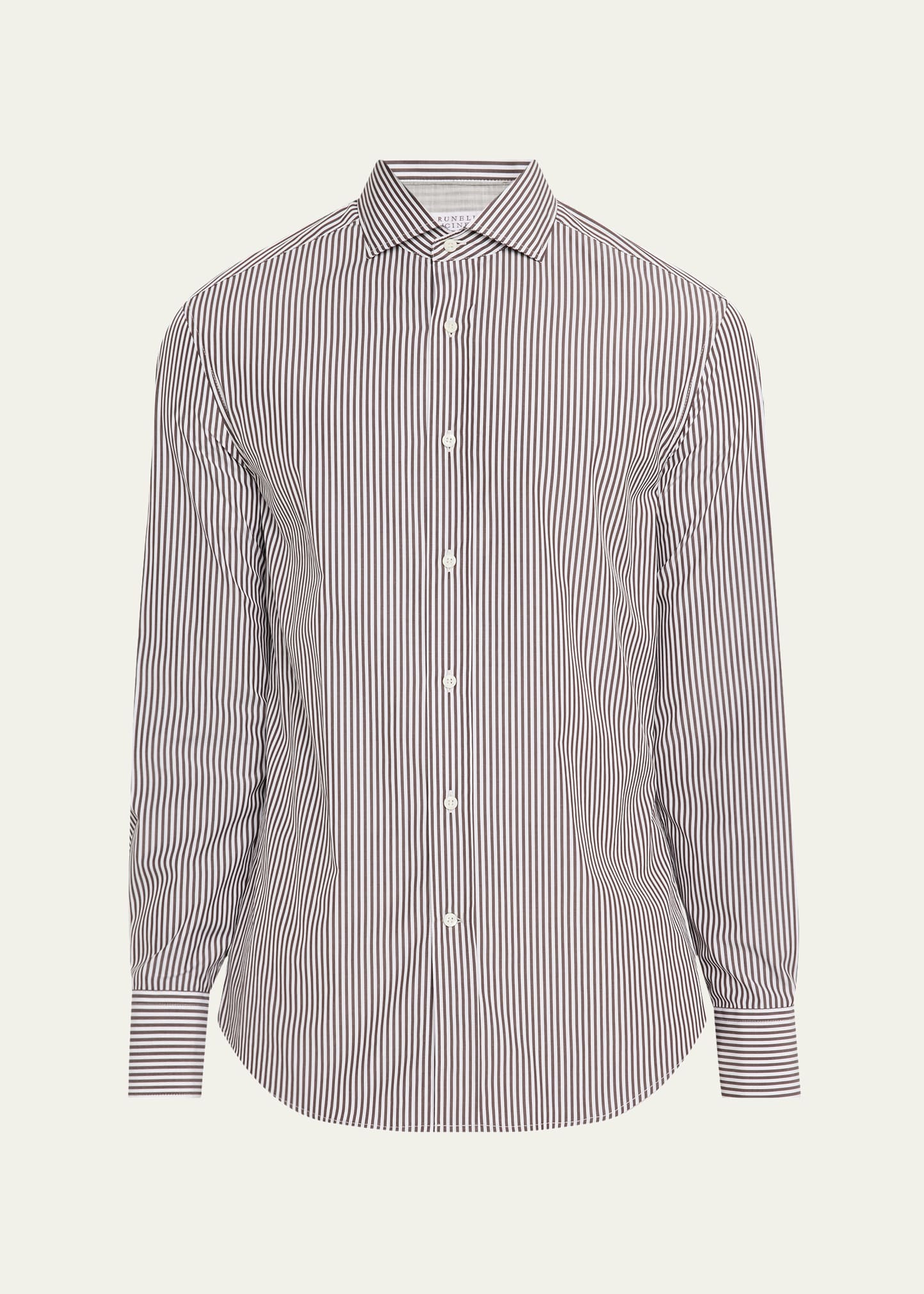 Men's Narrow Striped Long-Sleeve Shirt - 1