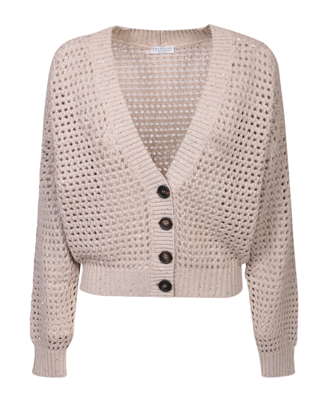 Sequin Knit Cardigan - 1