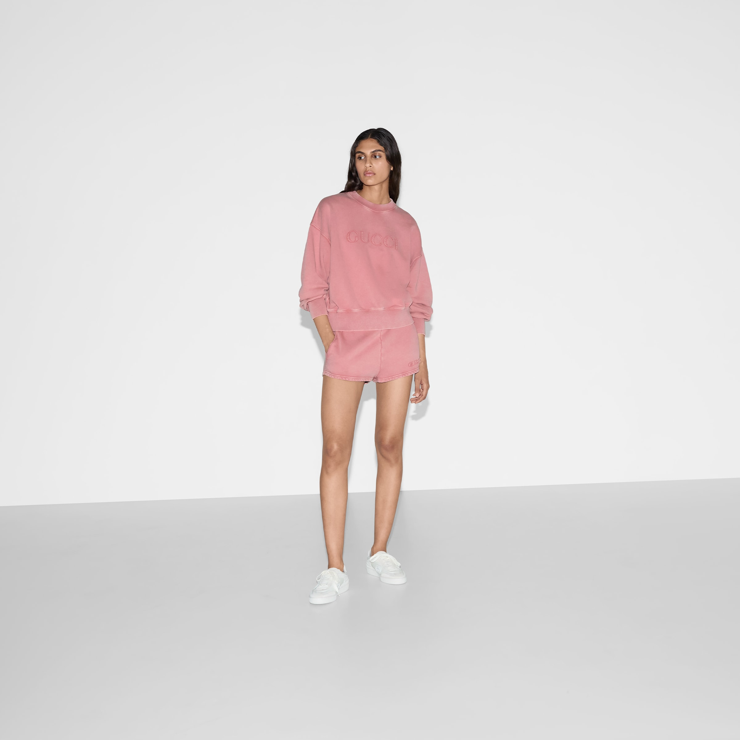 Embroidered cotton jersey sweatshirt - 2