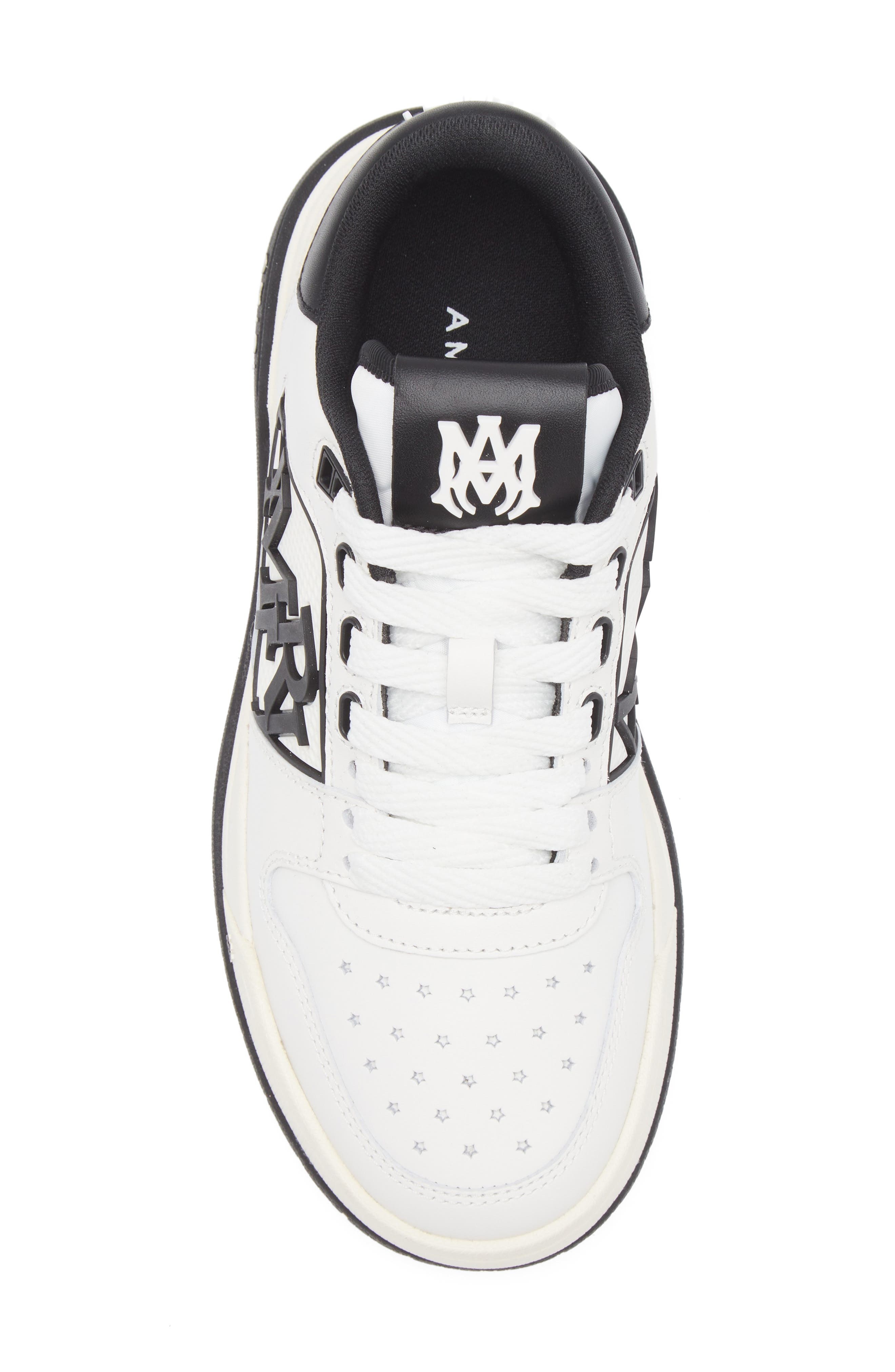 AMIRI Classic Logo Low Top Sneaker in White Black at Nordstrom - 5