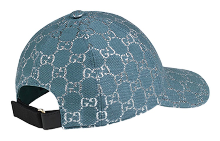 Gucci GG Lamé Baseball Hat 'Blue' 631953-3HK75-4660 - 3